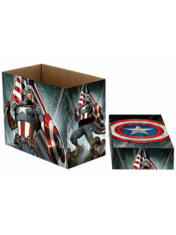 Marvel Comics Captain America Stars Short Comic Book Storage Box Five-Pack Gallery Image 2