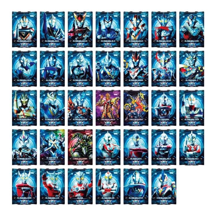 ULTRA COMA CD nada cambia Battlescardセット Ultraman X Ultra Replica Cyber Card Set 02 Pack of 34 Cards
