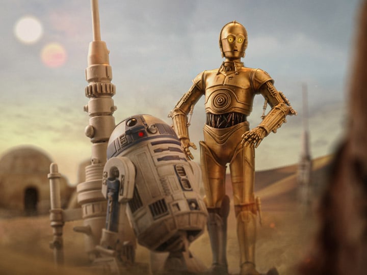 Star Wars: A New Hope C-3PO and R2-D2 Deluxe 1/10 Art Scale Limited Edition Statue Gallery Image 1