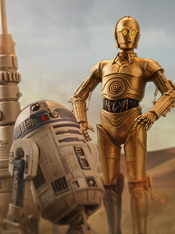 Star Wars: A New Hope C-3PO and R2-D2 Deluxe 1/10 Art Scale Limited Edition Statue Gallery Image 2