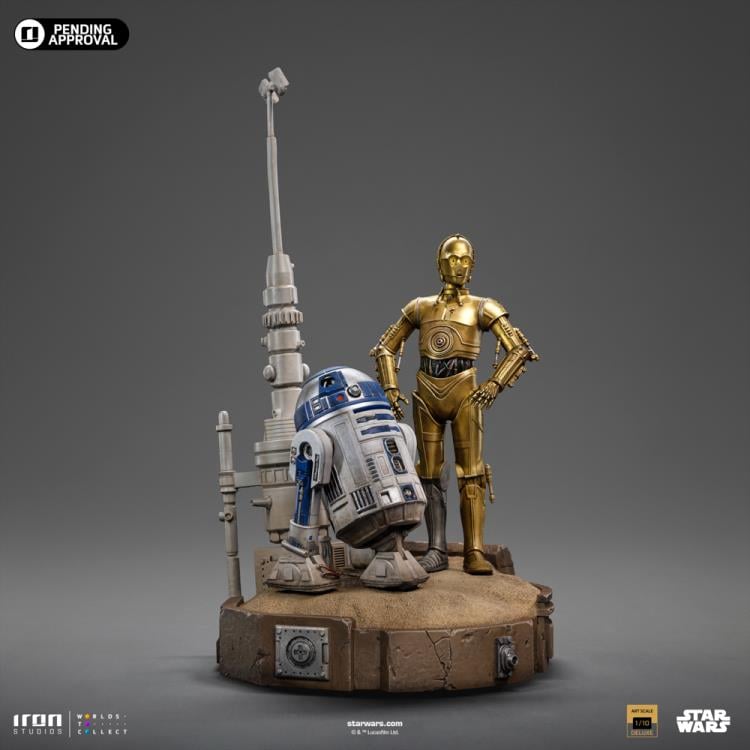 Star Wars: A New Hope C-3PO and R2-D2 Deluxe 1/10 Art Scale Limited Edition Statue Gallery Image 5