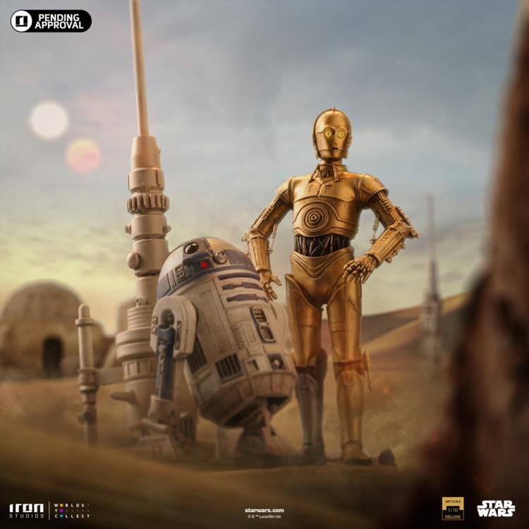 Star Wars: A New Hope C-3PO and R2-D2 Deluxe 1/10 Art Scale Limited Edition Statue Gallery Image 3