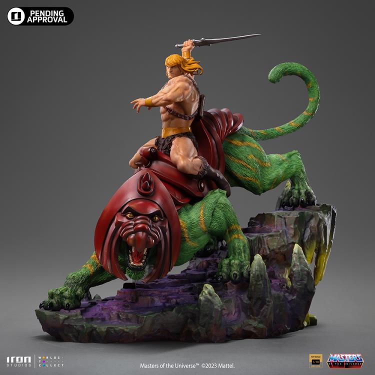 Masters of the Universe He-Man & Battle-Cat 1/10 Deluxe Art Scale Limited Edition Statue Gallery Image 4