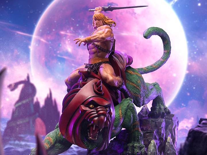 Masters of the Universe He-Man & Battle-Cat 1/10 Deluxe Art Scale Limited Edition Statue Gallery Image 1