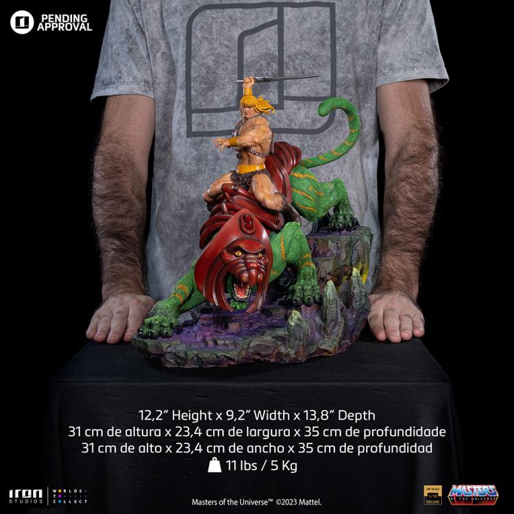 Masters of the Universe He-Man & Battle-Cat 1/10 Deluxe Art Scale Limited Edition Statue Gallery Image 9