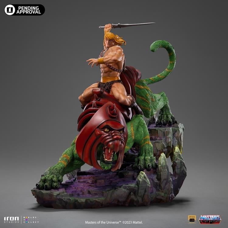 Masters of the Universe He-Man & Battle-Cat 1/10 Deluxe Art Scale Limited Edition Statue Gallery Image 3