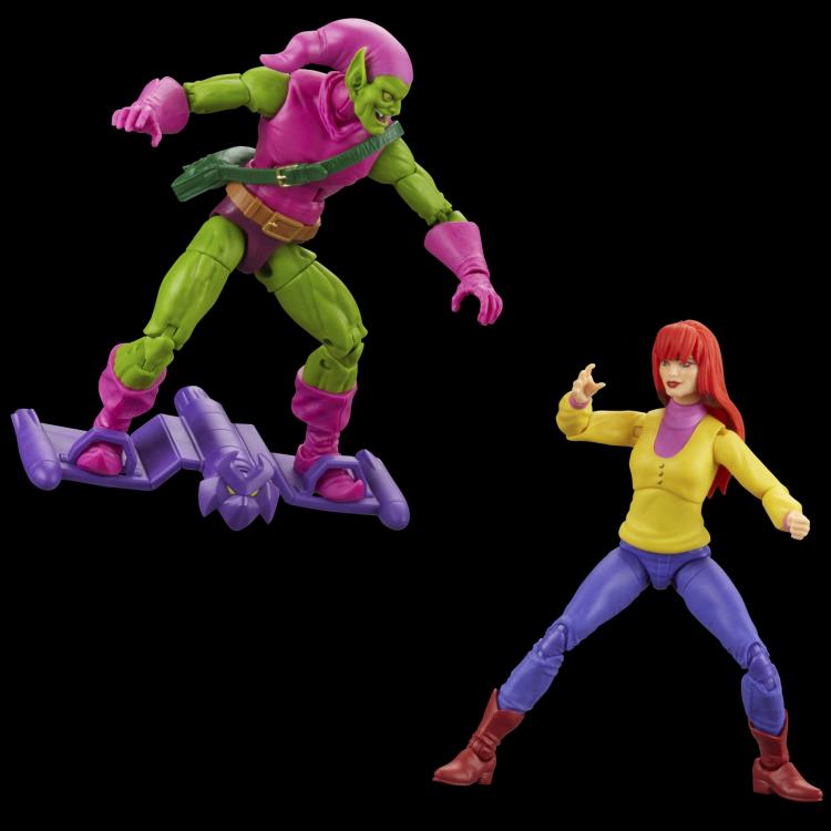 Spider-Man Marvel Legends Mary Jane & Green Goblin Exclusive Action Figure Two-Pack Gallery Image 3