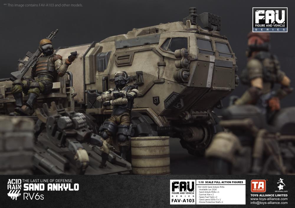 RV6s ANKYLO アシッドレイン　SAND & Action In Pocket - Set Bunker Sand FAV-A04 Rain Acid ALLIANCE TOYS SET BUNKER その他