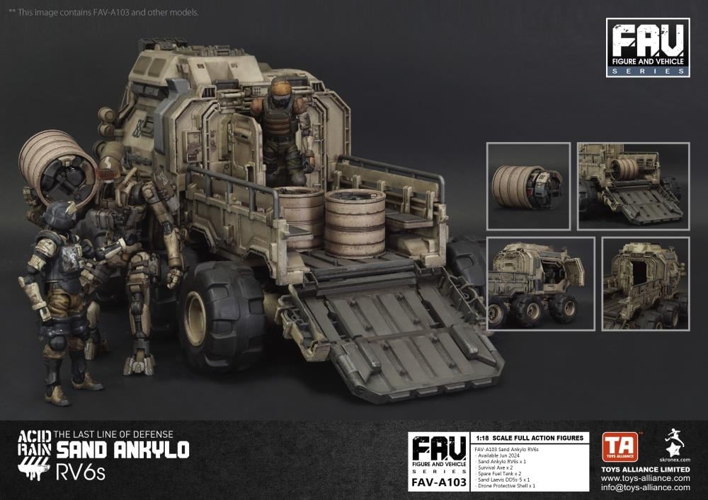 アシッドレイン　SAND ANKYLO RV6s & BUNKER SET Acid Rain FAV-A103 Sand Ankylo RV6s
