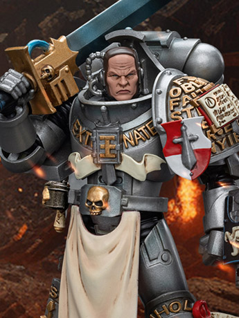 Warhammer 40K Grey Knights Strike Squad Justicar 1/18 Scale Action Figure Gallery Image 2