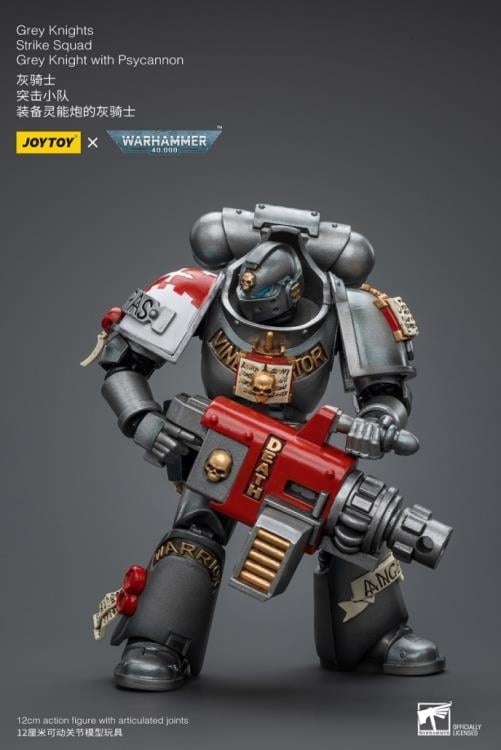 Warhammer 40K Grey Knights Strike Squad Grey Knight with Psycannon 1/18 Scale Action Figure Gallery Image 6