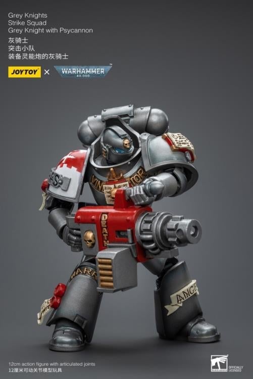 Warhammer 40K Grey Knights Strike Squad Grey Knight with Psycannon 1/18 Scale Action Figure Gallery Image 7