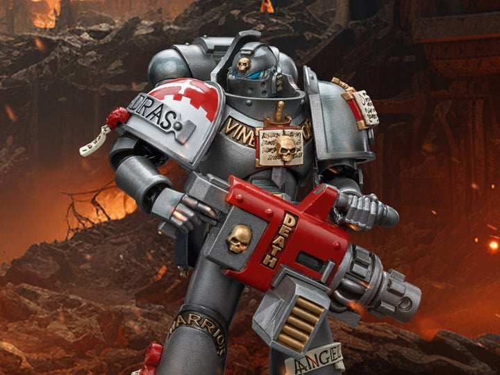 Warhammer 40K Grey Knights Strike Squad Grey Knight with Psycannon 1/18 Scale Action Figure Gallery Image 1
