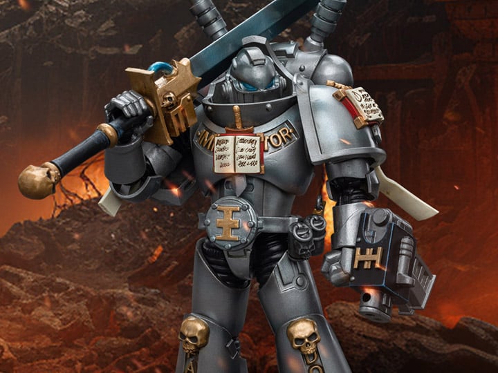 Warhammer 40K Grey Knights Interceptor Squad Interceptor with Storm Bolter and Nemesis Force Sword 1/18 Scale Action Figure Gallery Image 1