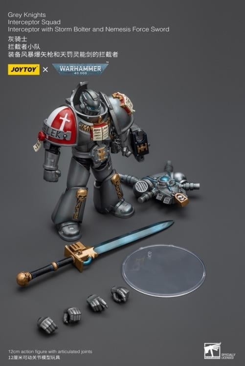 Warhammer 40K Grey Knights Interceptor Squad Interceptor with Storm Bolter and Nemesis Force Sword 1/18 Scale Action Figure Gallery Image 10