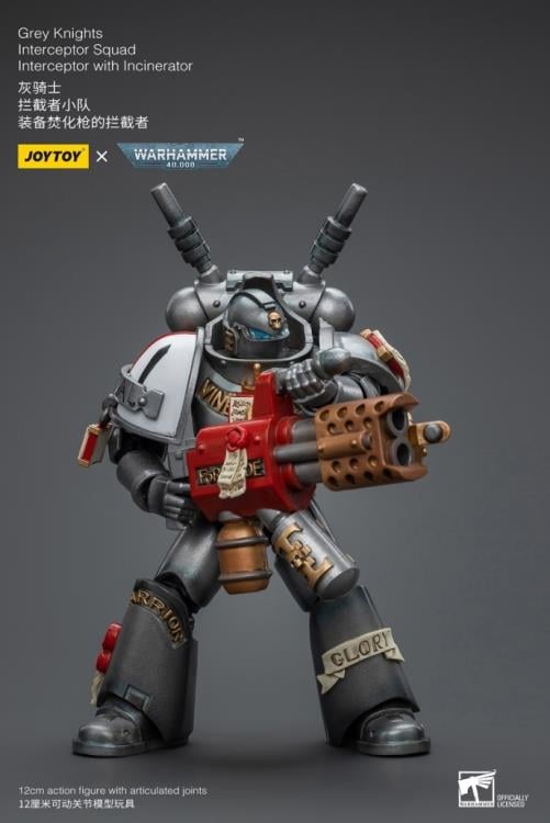 Warhammer 40K Grey Knights Interceptor Squad Interceptor with Incinerator 1/18 Scale Action Figure Gallery Image 6