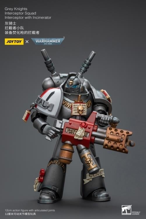 Warhammer 40K Grey Knights Interceptor Squad Interceptor with Incinerator 1/18 Scale Action Figure Gallery Image 4