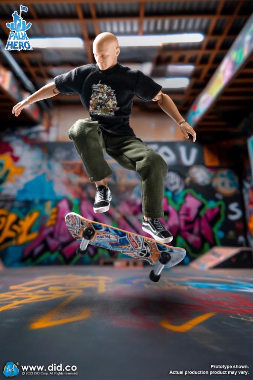 Palm Hero Simply Fun Series The Skateboarder 1/12 Scale Action Figure Gallery Image 16