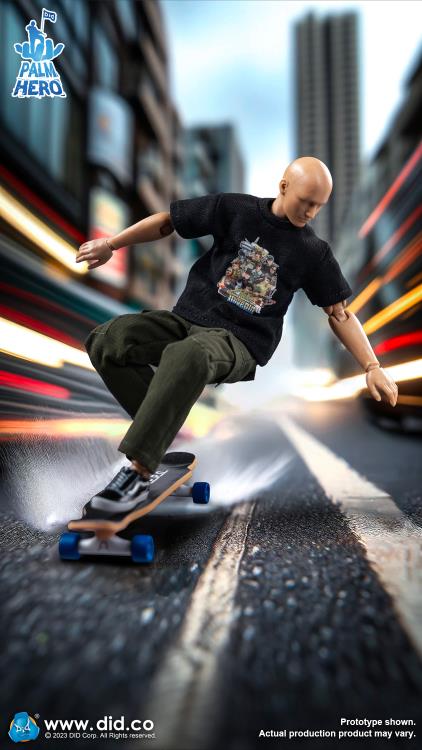 Palm Hero Simply Fun Series The Skateboarder 1/12 Scale Action Figure Gallery Image 10