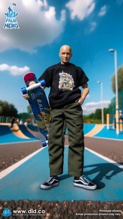 Palm Hero Simply Fun Series The Skateboarder 1/12 Scale Action Figure Gallery Image 6