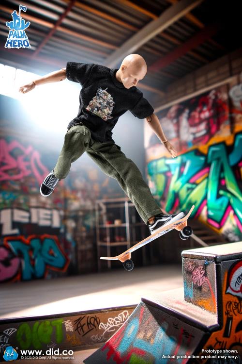 Palm Hero Simply Fun Series The Skateboarder 1/12 Scale Action Figure Gallery Image 13