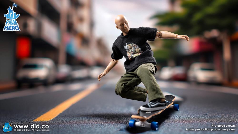Palm Hero Simply Fun Series The Skateboarder 1/12 Scale Action Figure Gallery Image 9