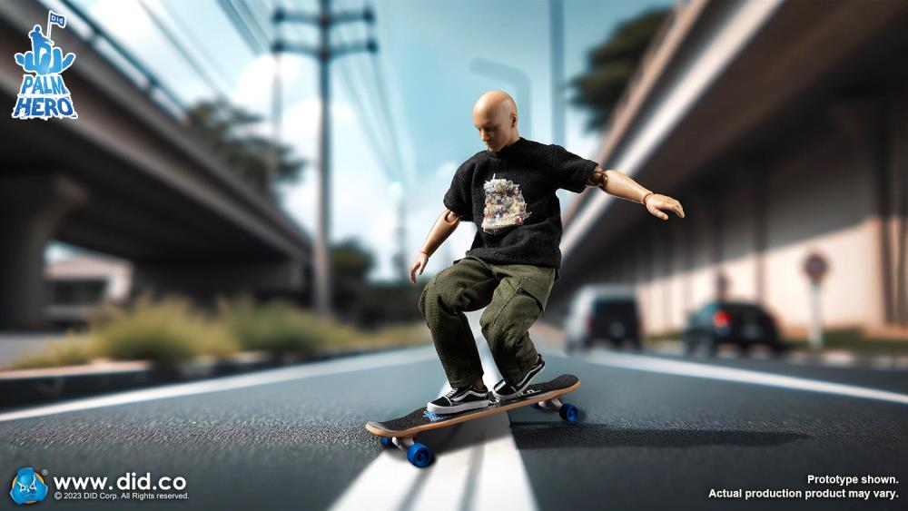 Palm Hero Simply Fun Series The Skateboarder 1/12 Scale Action Figure Gallery Image 7