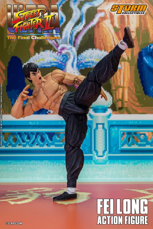 Ultra Street Fighter II: The Final Challengers Fei Long 1/12 Scale BBTS Exclusive Action Figure Gallery Image 9