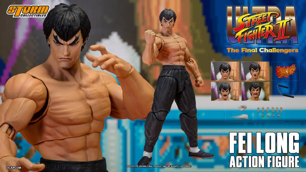 Ultra Street Fighter II: The Final Challengers Fei Long 1/12 Scale BBTS Exclusive Action Figure Gallery Image 26