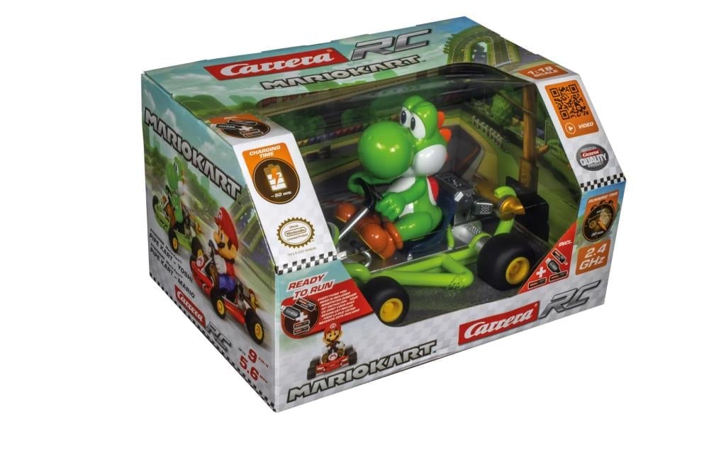 Mario Kart Carrera RC Pipe Kart Yoshi 1/18 Scale R/C Car Gallery Image 3