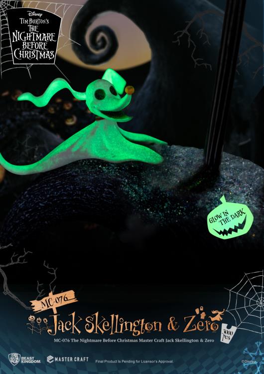 The Nightmare Before Christmas Master Craft MC-076 Jack Skellington & Zero Limited Edition Statue Gallery Image 8