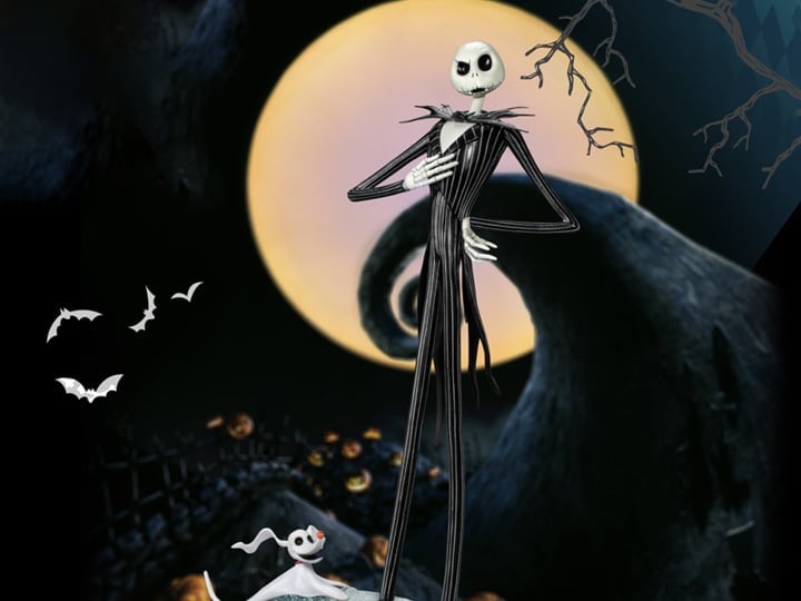 The Nightmare Before Christmas Master Craft MC-076 Jack Skellington & Zero Limited Edition Statue Gallery Image 1