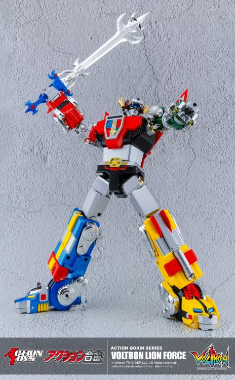 Voltron: Defender of the Universe Action Gokin Series Voltron Lion Force Figure Gallery Image 6