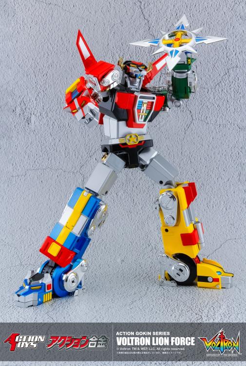 Voltron: Defender of the Universe Action Gokin Series Voltron Lion Force Figure Gallery Image 7