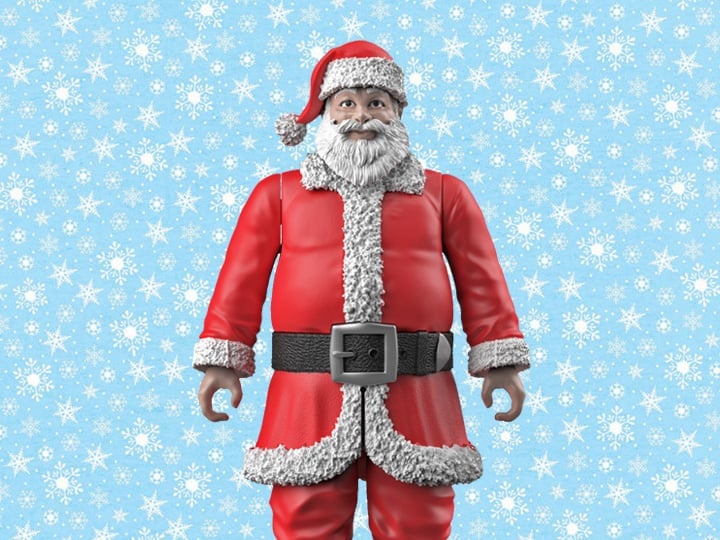 Naughty or Nice Collection Pocket Collection Classic Santa 1/18 Scale BBTS Exclusive Figure Gallery Image 1