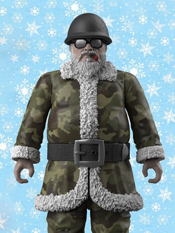 Naughty or Nice Collection Pocket Collection Sgt. Santa 1/18 Scale BBTS Exclusive Figure Gallery Image 2