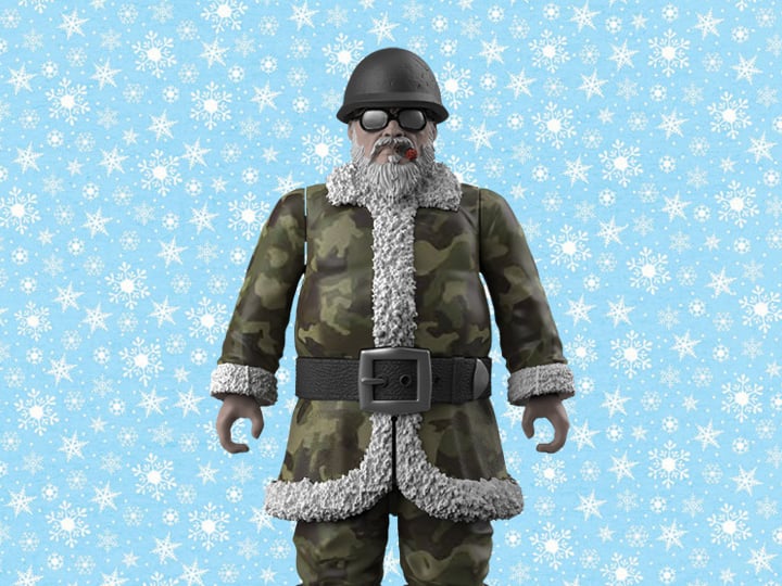 Naughty or Nice Collection Pocket Collection Sgt. Santa 1/18 Scale BBTS Exclusive Figure Gallery Image 1