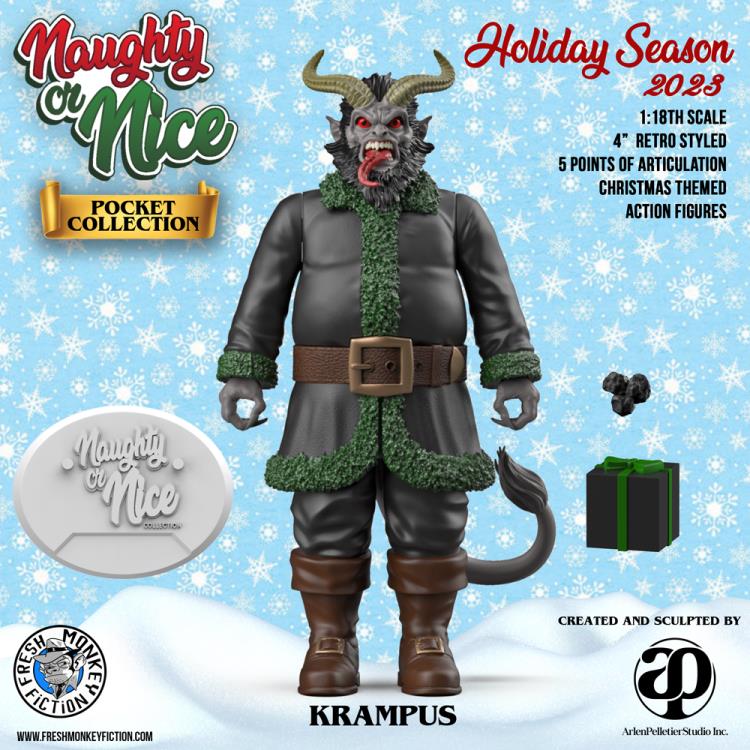 Naughty or Nice Collection Pocket Collection Krampus 1/18 Scale BBTS Exclusive Figure Gallery Image 3