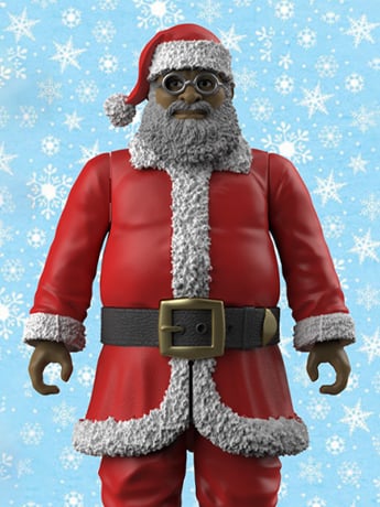 Naughty or Nice Collection Pocket Collection Jolly Santa 1/18 Scale BBTS Exclusive Figure Gallery Image 2