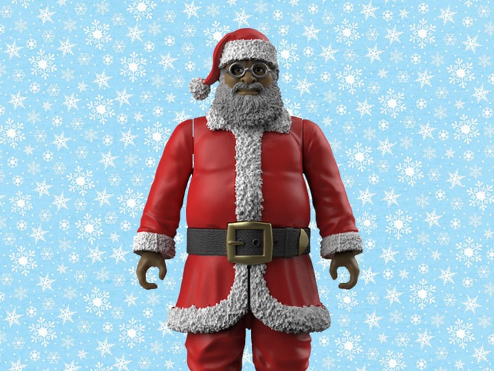 Naughty or Nice Collection Pocket Collection Jolly Santa 1/18 Scale BBTS Exclusive Figure Gallery Image 1