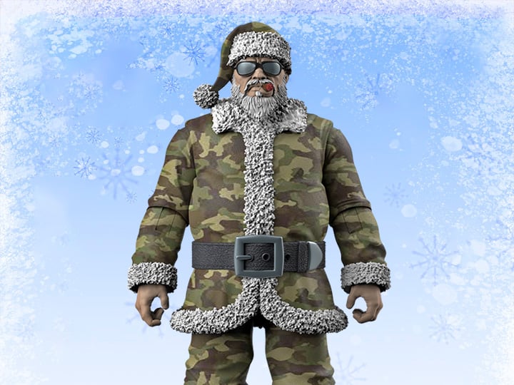 Naughty or Nice Collection Sgt. Santa (Green Camo Ver.) BBTS Exclusive Figure Gallery Image 1