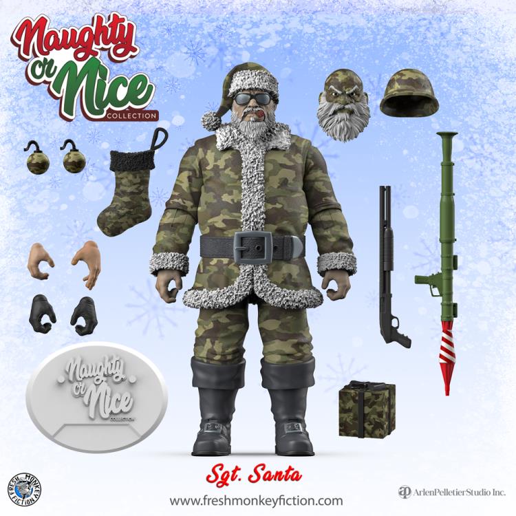 Naughty or Nice Collection Sgt. Santa (Green Camo Ver.) BBTS Exclusive Figure Gallery Image 3
