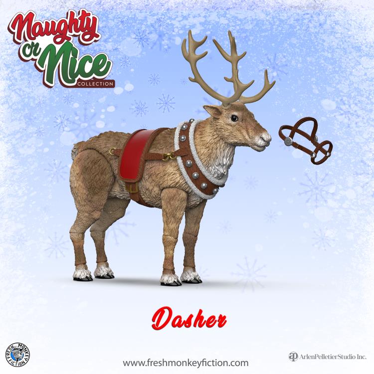 Naughty or Nice Collection Reindeer Dasher BBTS Exclusive Figure Gallery Image 3