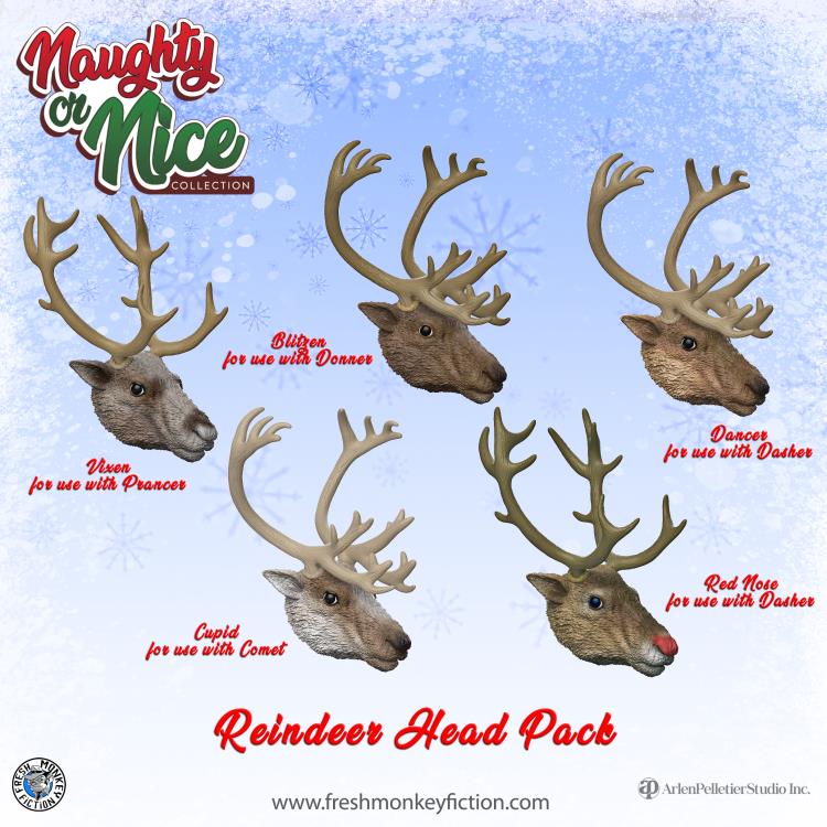 Naughty or Nice Collection Reindeer Head Pack BBTS Exclusive Accessory Pack Gallery Image 3