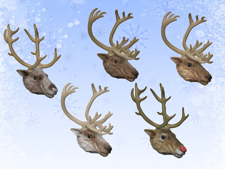 Naughty or Nice Collection Reindeer Head Pack BBTS Exclusive Accessory Pack Gallery Image 1