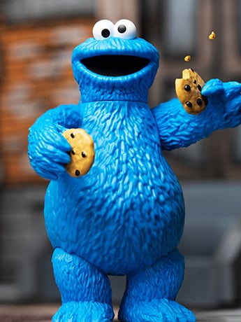 Sesame Street ReAction Cookie Monster Figure Gallery Image 2