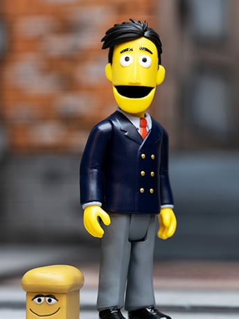 Sesame Street ReAction Guy Smiley with Bread Figure Gallery Image 2