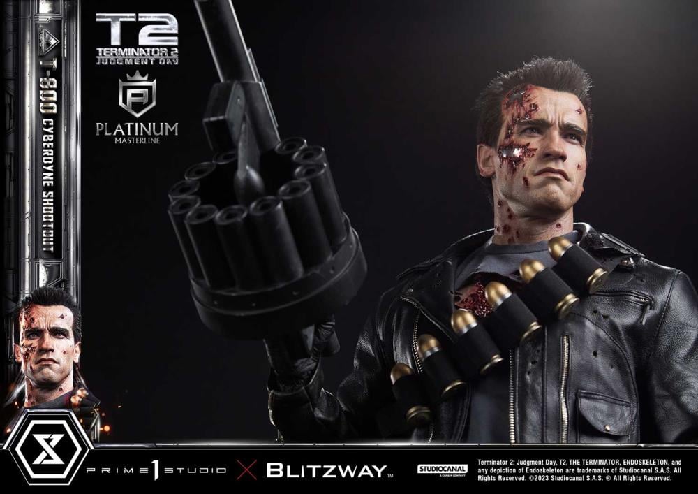 Terminator 2: Judgment Day Platinum Masterline T-800 (Cyberdyne Shootout) 1/3 Scale Limited Edition Statue Gallery Image 20