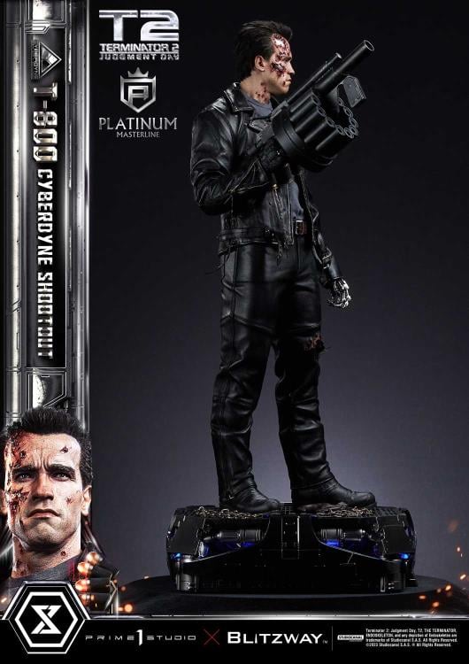 Terminator 2: Judgment Day Platinum Masterline T-800 (Cyberdyne Shootout) 1/3 Scale Limited Edition Statue Gallery Image 5