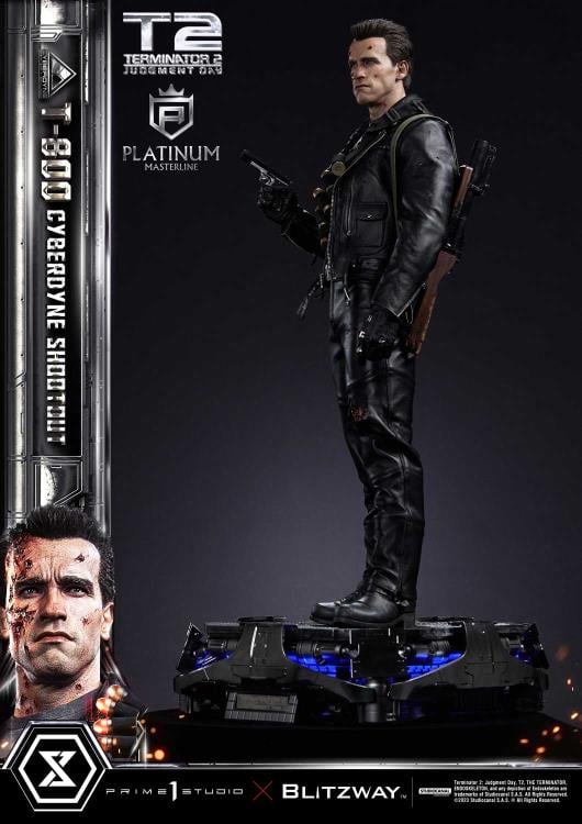 Terminator 2: Judgment Day Platinum Masterline T-800 (Cyberdyne Shootout) 1/3 Scale Limited Edition Statue Gallery Image 12
